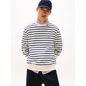 Tommy Hilfiger Essential Terry Stripe Crew Neck Sweater